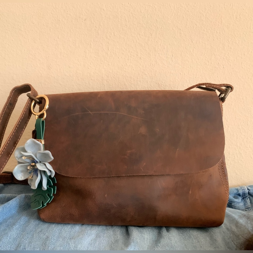 Buffalo Leather bag in brown great condition